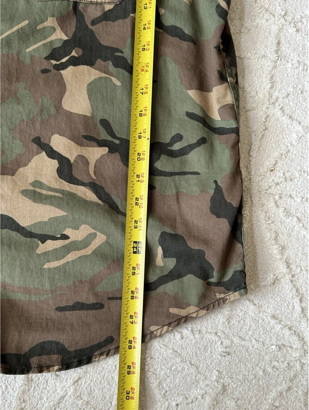 Old Navy Camo Workwear Shirt Mens XL Heavy Cotton Button Up